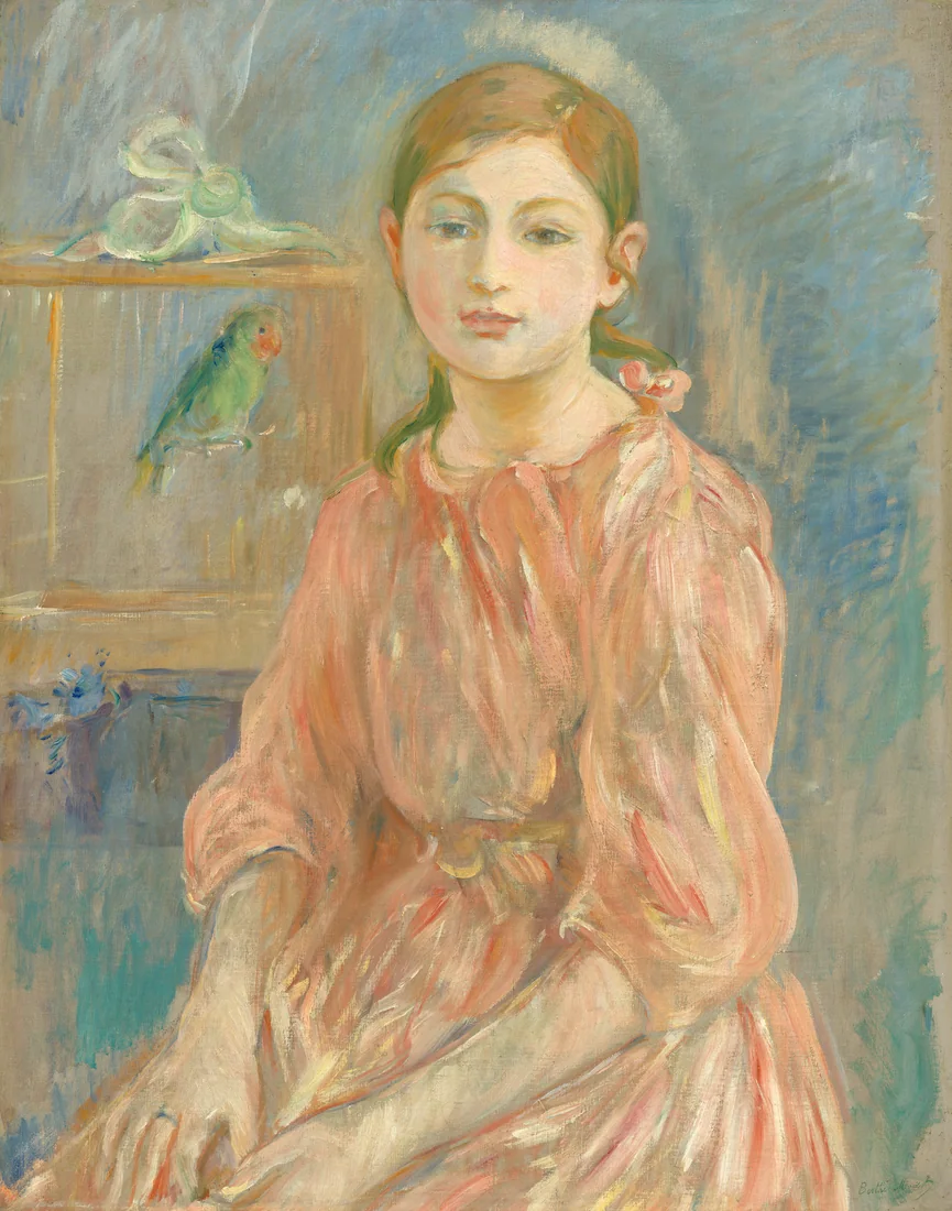 The Artist's Daughter with a Parakeet by Berthe Morisot, 1890 – art print