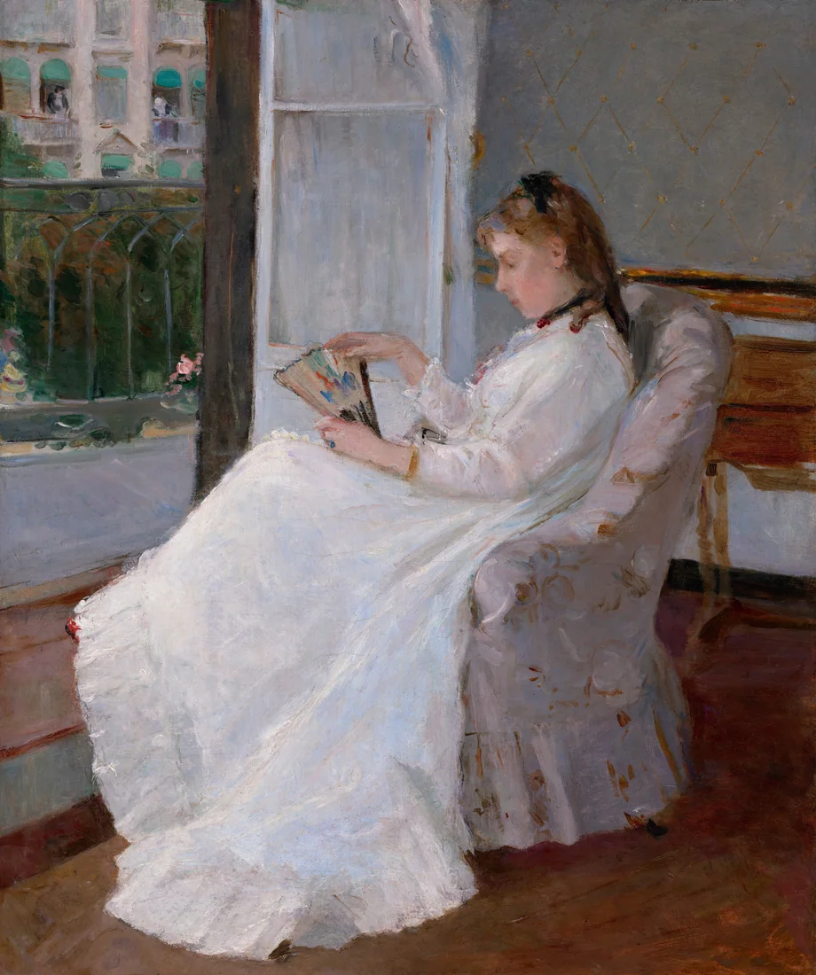 The Artist's Sister at a Window by Berthe Morisot, 1869 – art print