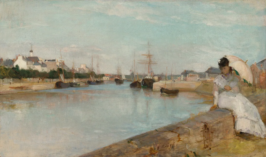 The Harbor at Lorient by Berthe Morisot, 1869 – art print