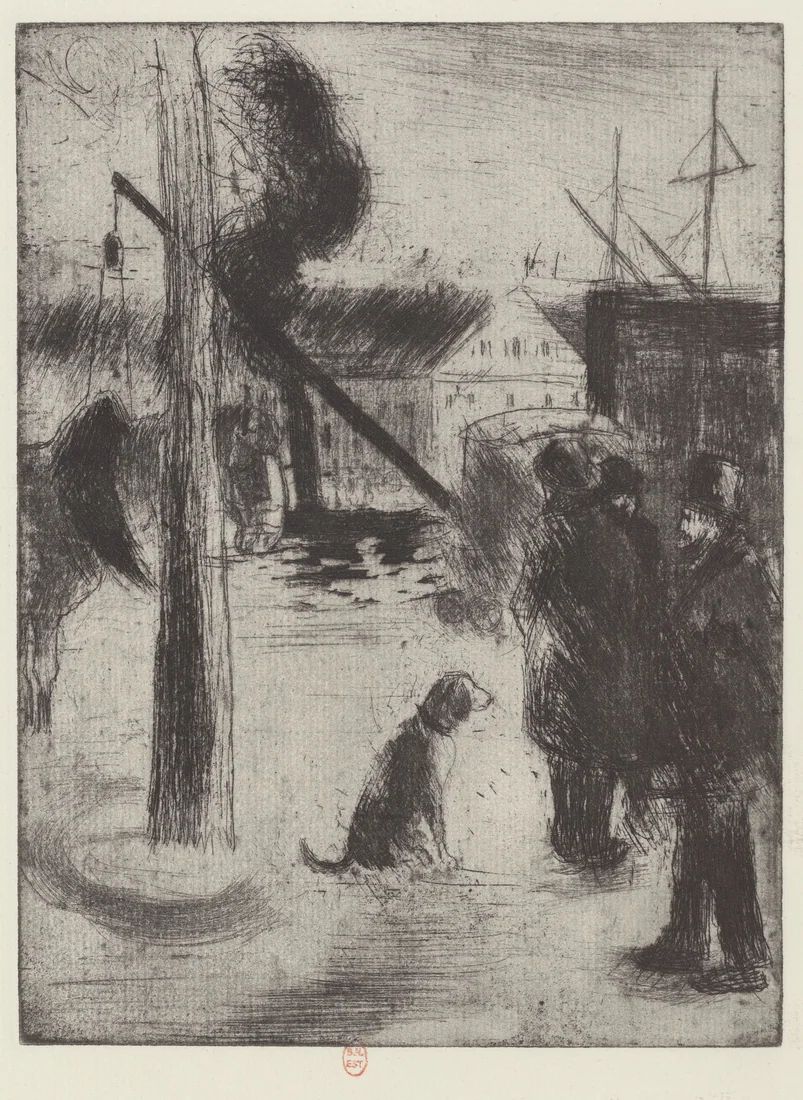 Cours Boieldieu, Rouen by Camille Pissarro, between 1884 and 1896 – art print