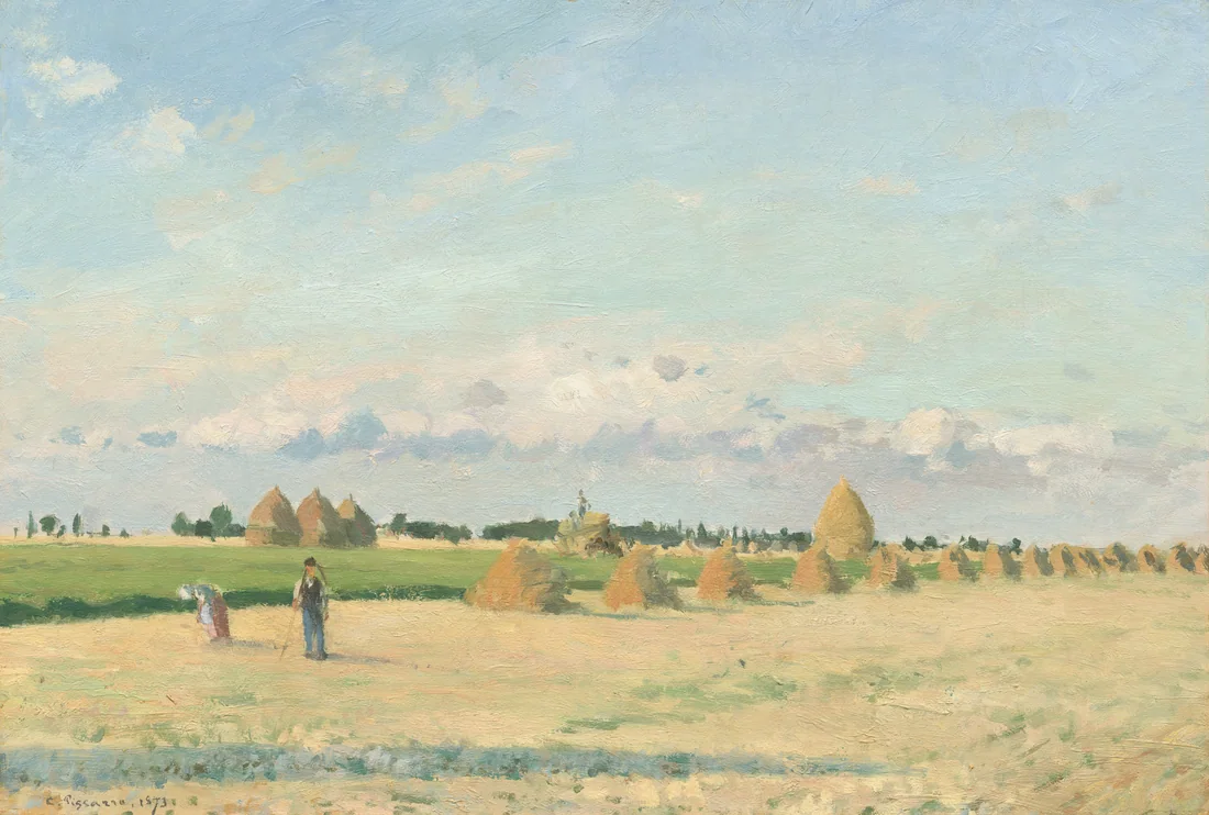 Landscape, Ile-de-France by Camille Pissarro, 1873 – art print