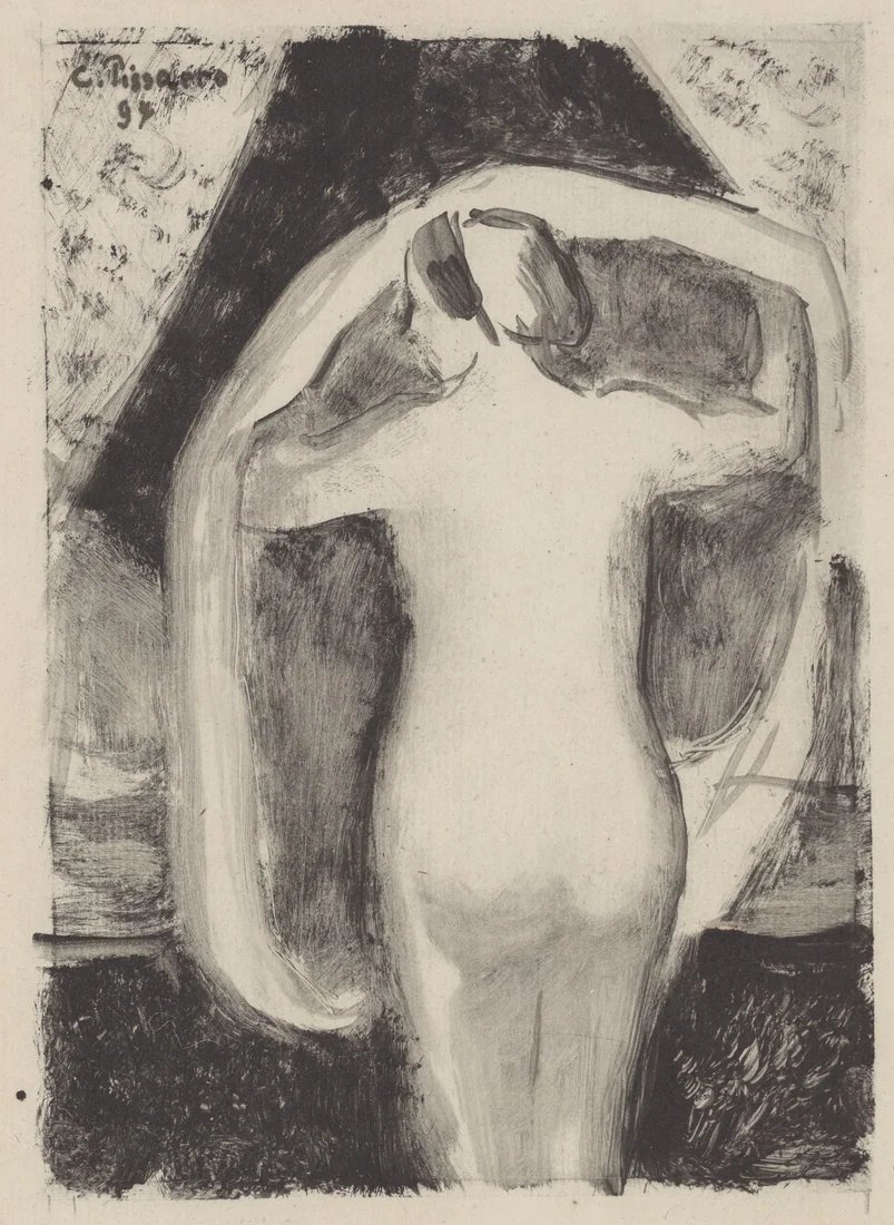 Nude, Back View by Camille Pissarro, 1897 – art print