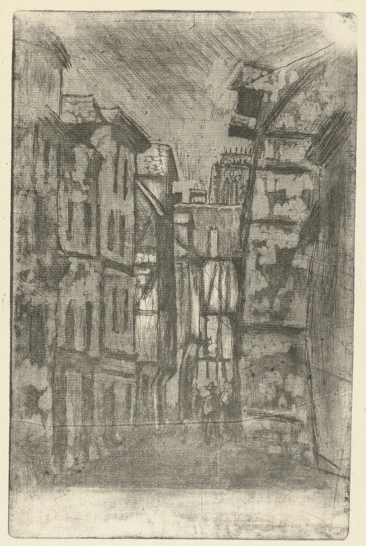Old Rouen by Camille Pissarro – art print