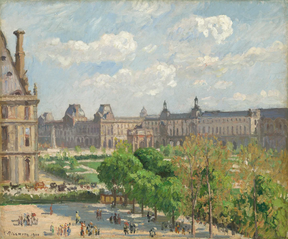 Place du Carrousel, Paris by Camille Pissarro, 1900 – art print