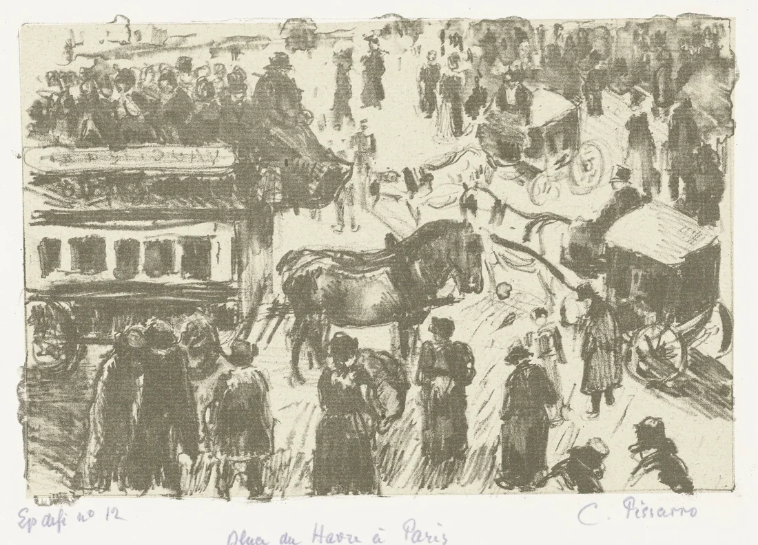 Place du Havre, Paris by Camille Pissarro – art print
