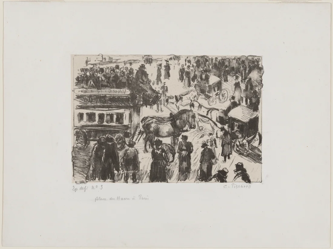 Place du Havre, Paris by Camille Pissarro, c. 1897 – art print