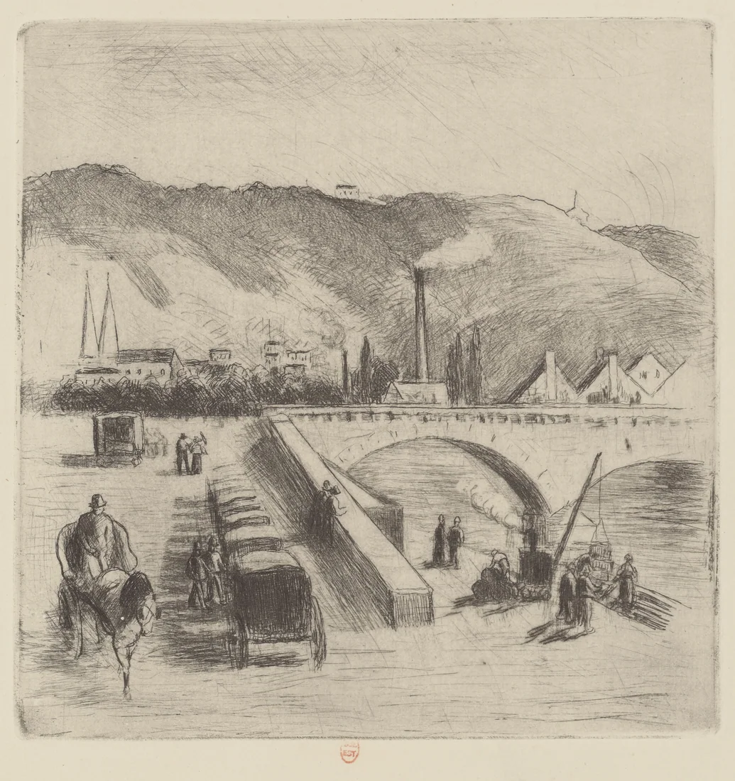 Quai de Paris, Rouen by Camille Pissarro, 1896 – art print