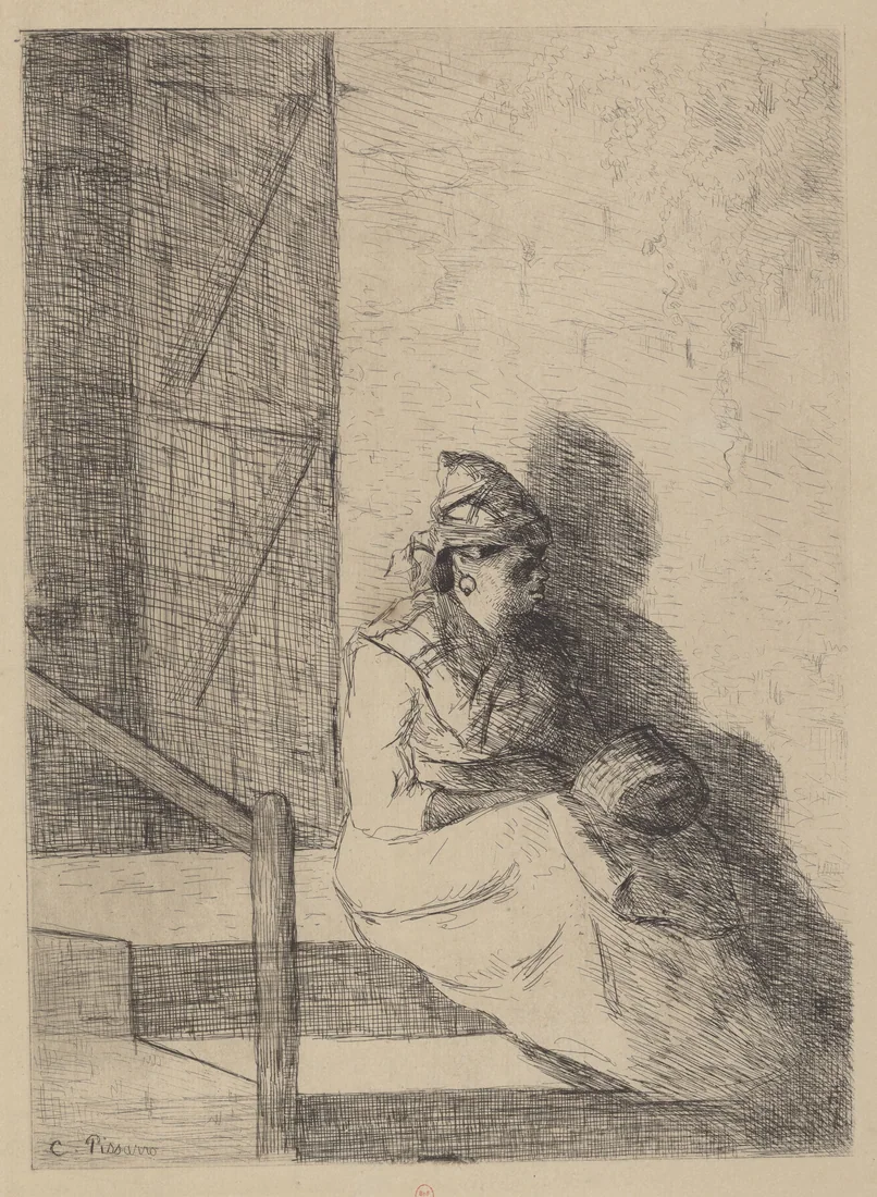 The Negress by Camille Pissarro, 1867 – art print