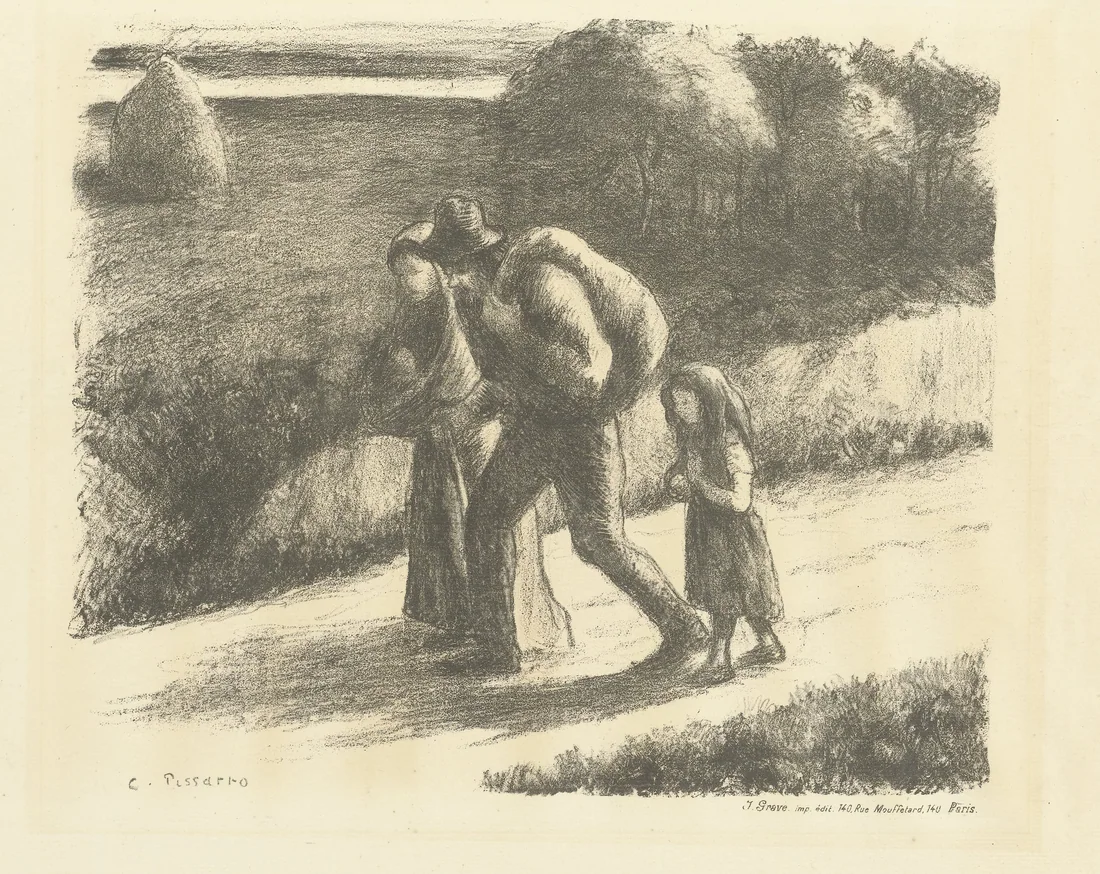 Vagrants by Camille Pissarro – art print