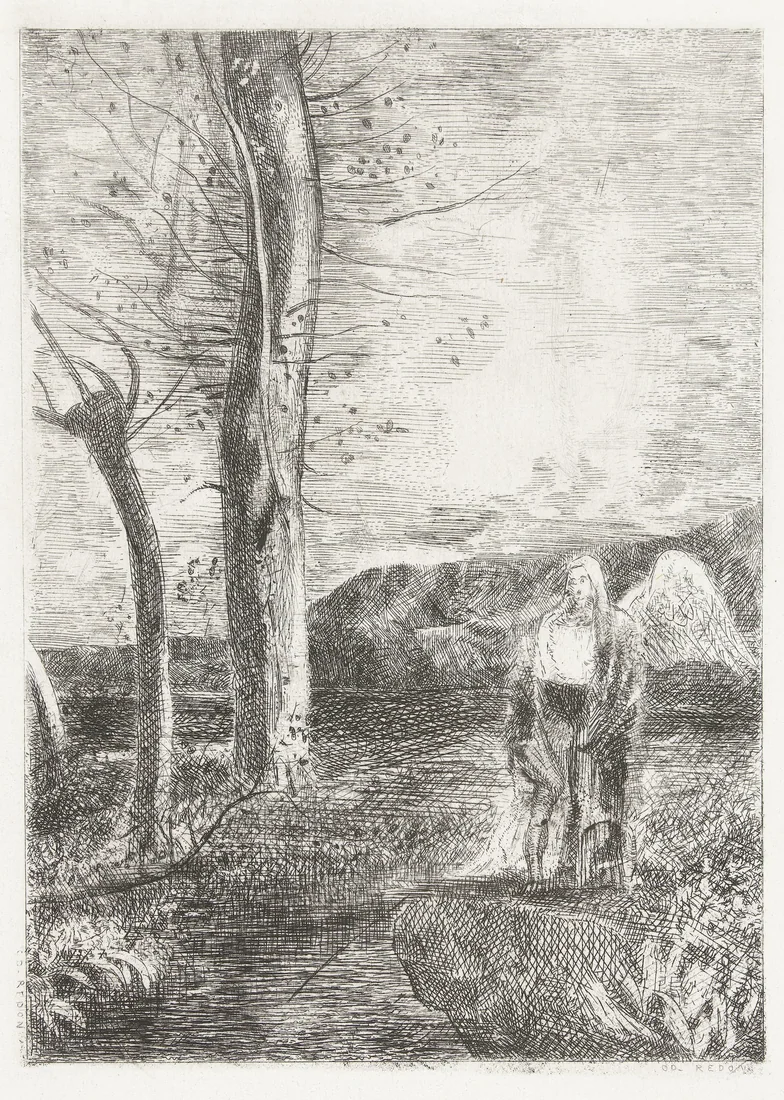 Archangel Raphael by Odilon Redon – art print