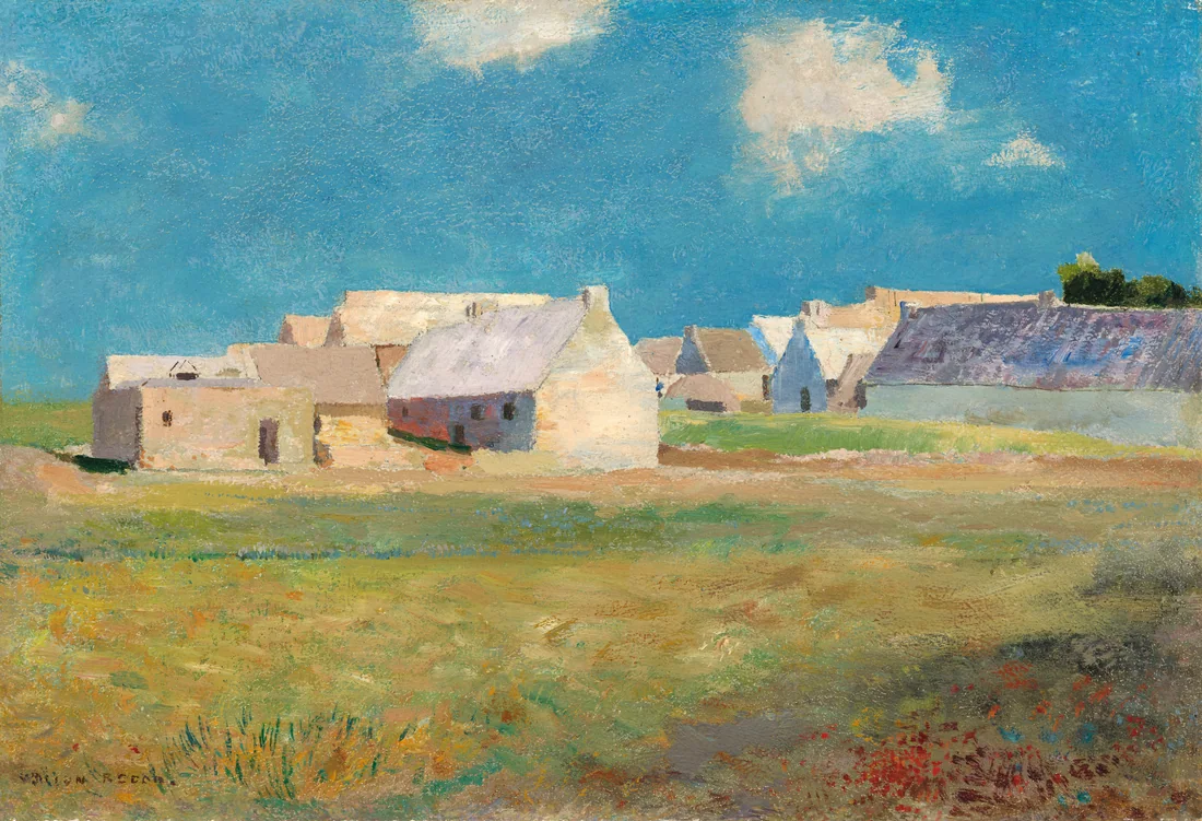 Breton Village by Odilon Redon, c. 1890 – art print