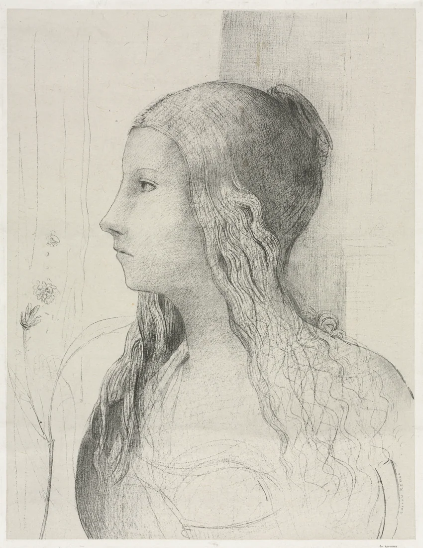 Brünnhilde in Twilight of the Gods by Odilon Redon, 1894 – art print