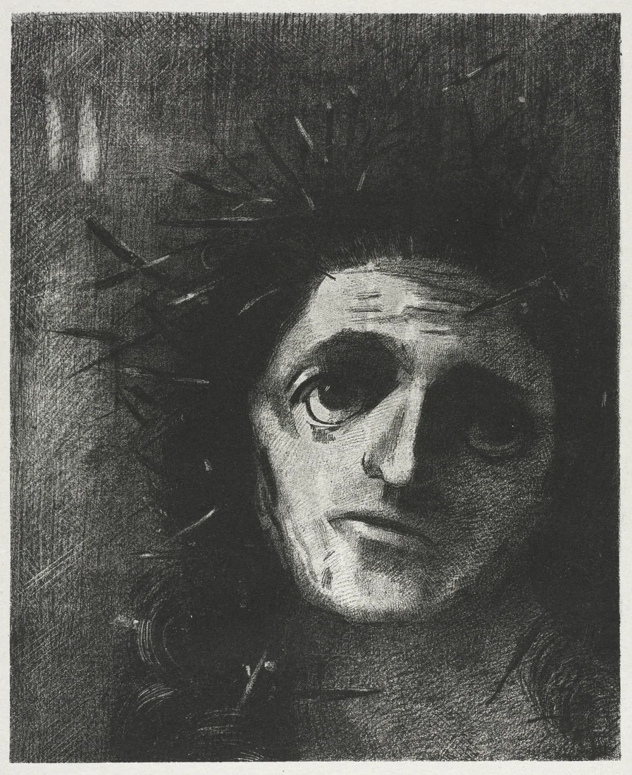 Christ by Odilon Redon, 1887 – art print
