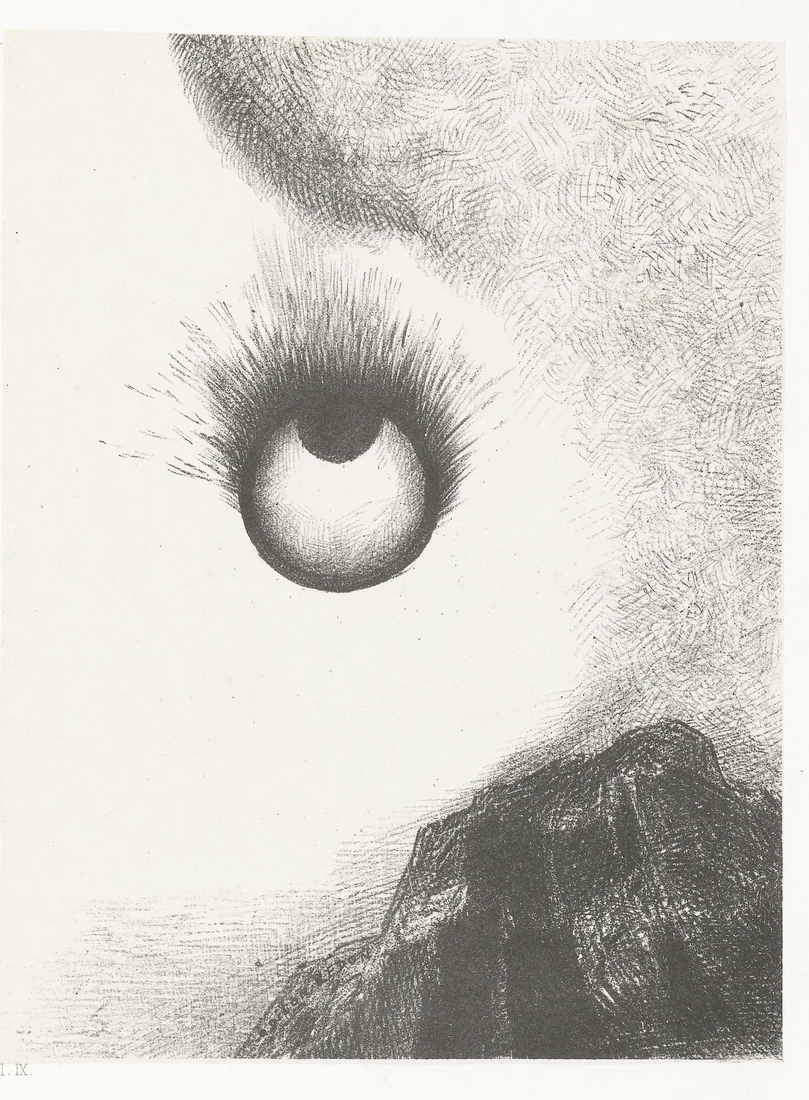 Everywhere the Pupils Blaze by Odilon Redon – art print
