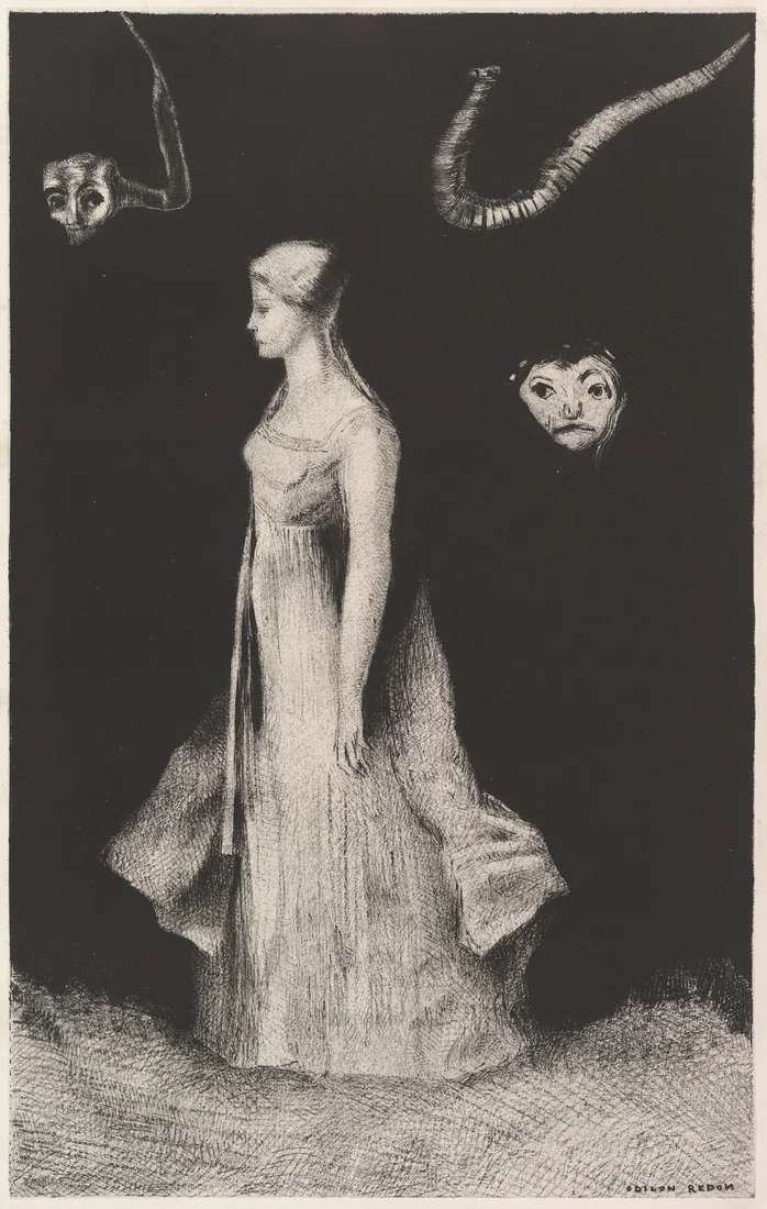 Haunting by Odilon Redon, 1893–94 – art print