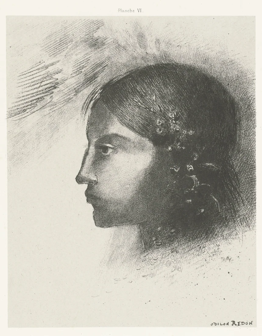 On Waking I Saw the Goddess of the Intelligible by Odilon Redon – art print