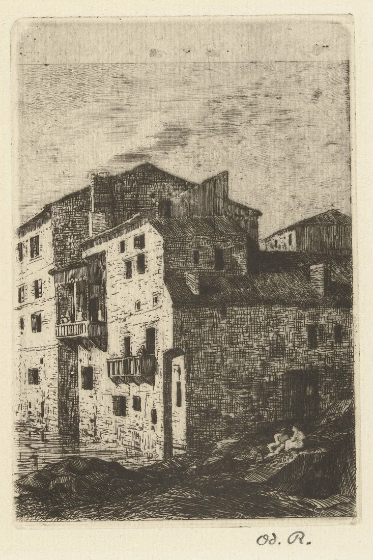 Saint-Jean-Pied-de-Port by Odilon Redon – art print