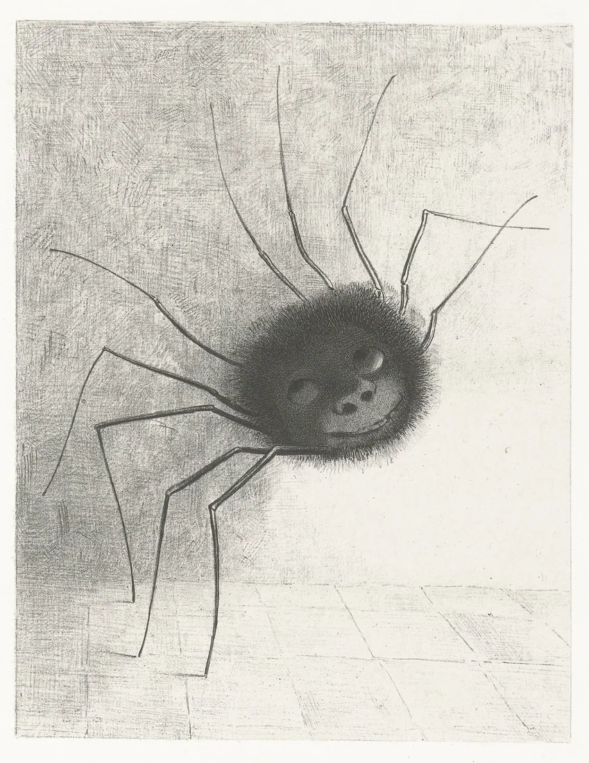 Spider by Odilon Redon – art print