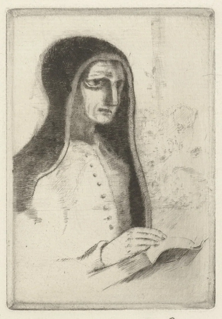 The Book by Odilon Redon – art print