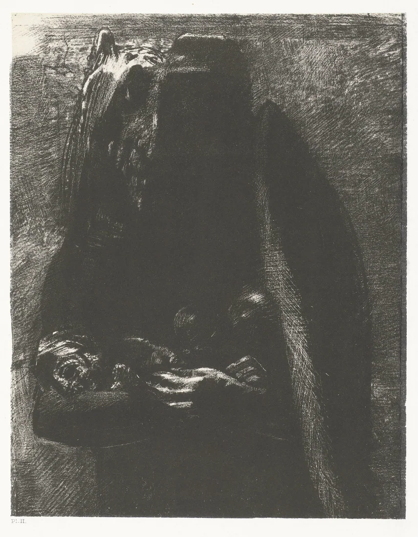 The Temptation of Saint Anthony by Odilon Redon – art print