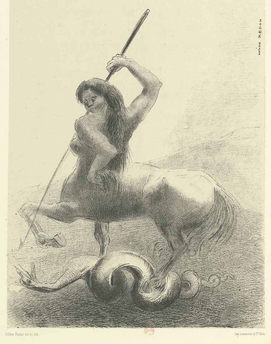 There Were Struggles and Vain Victories by Odilon Redon, 1883 – art print