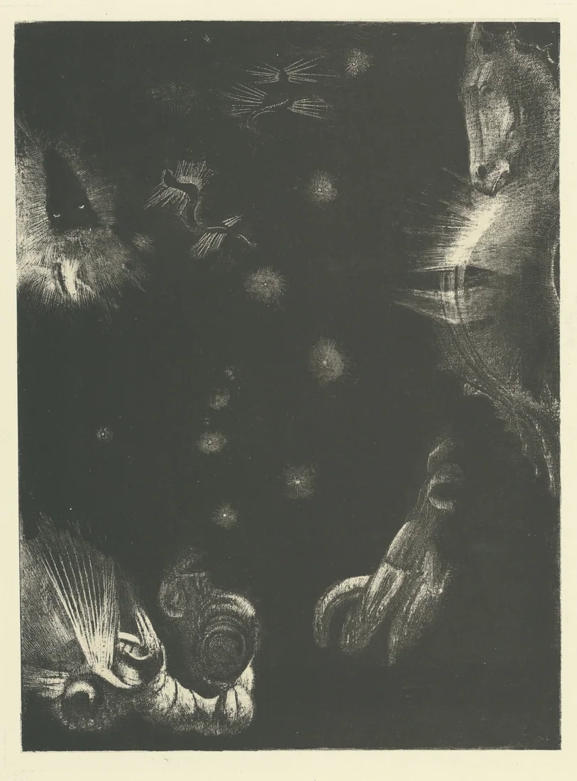 Various Peoples Inhabit the Lands of the Ocean by Odilon Redon, 1896 – art print