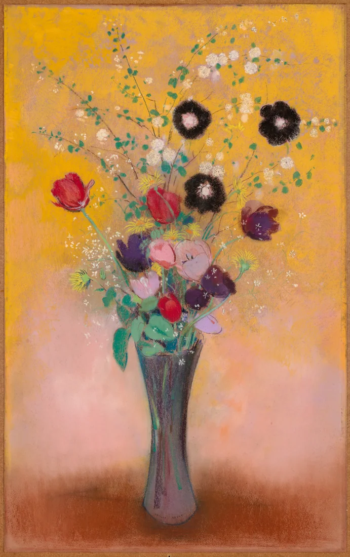 Vase of Flowers by Odilon Redon, 1916 – art print