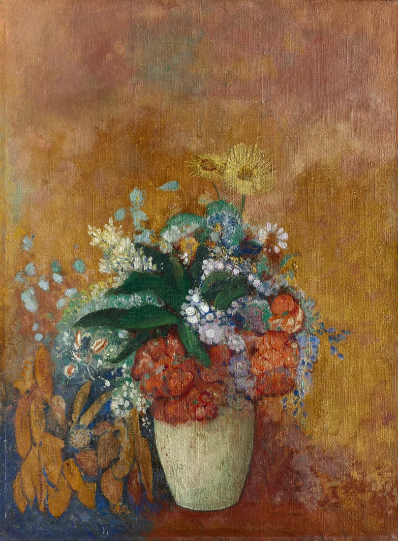 Vase of Flowers by Odilon Redon, c. 1905 – art print