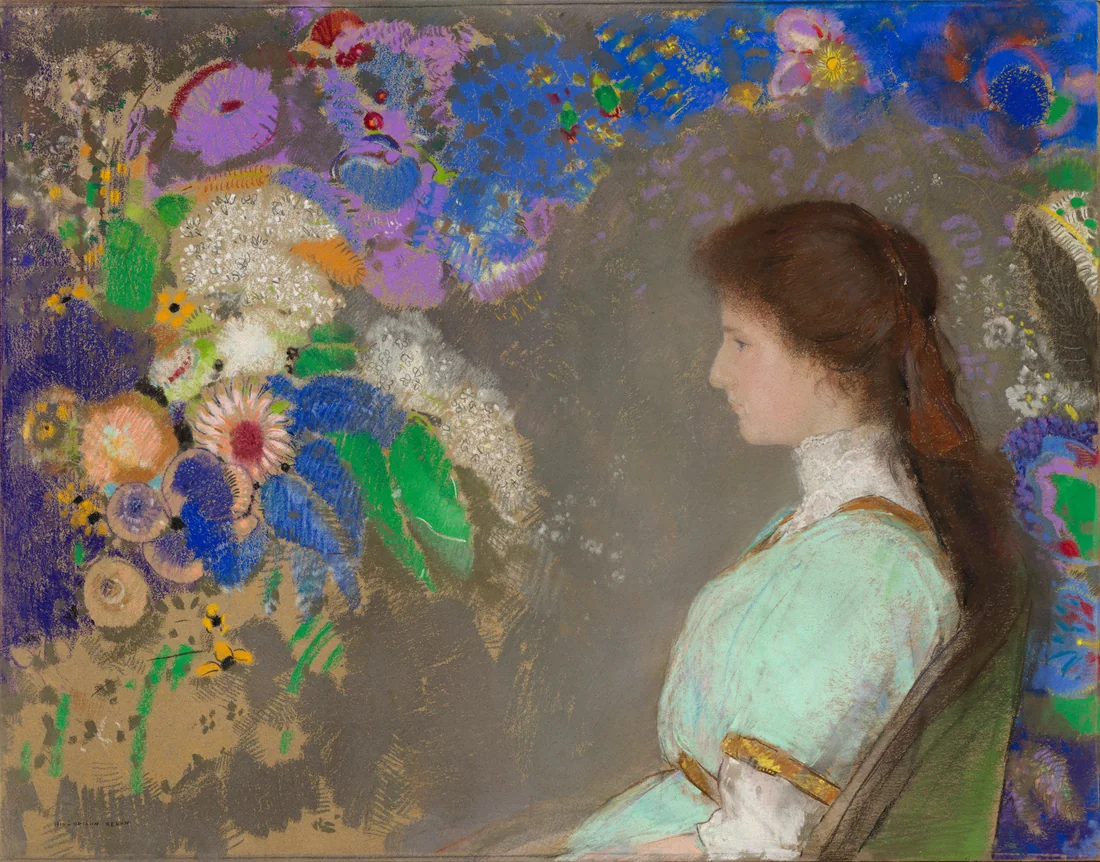 Violette Heymann by Odilon Redon, 1910 – art print