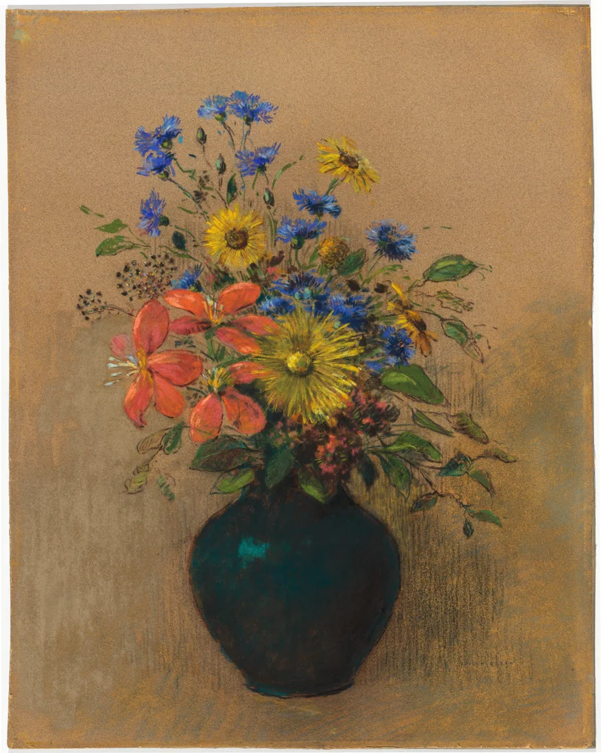 Wildflowers by Odilon Redon, c. 1905 – art print