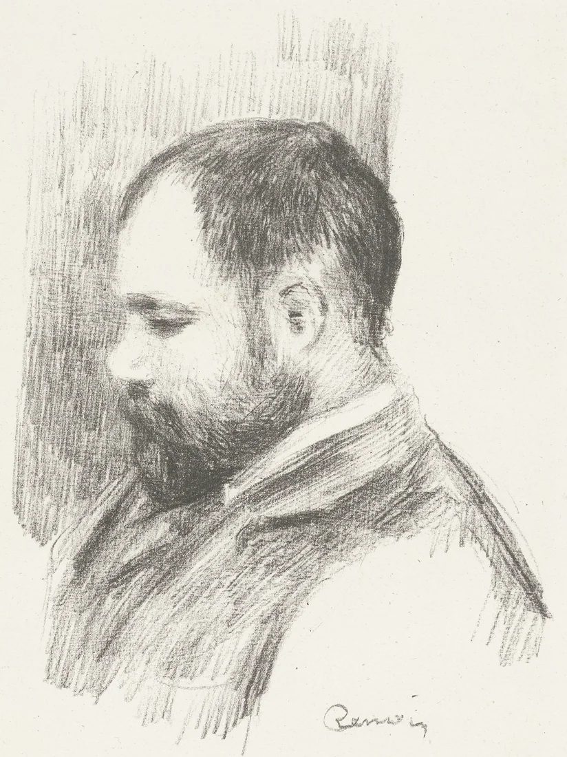 Portrait of the Art Dealer Ambroise Vollard by Pierre-Auguste Renoir – art print