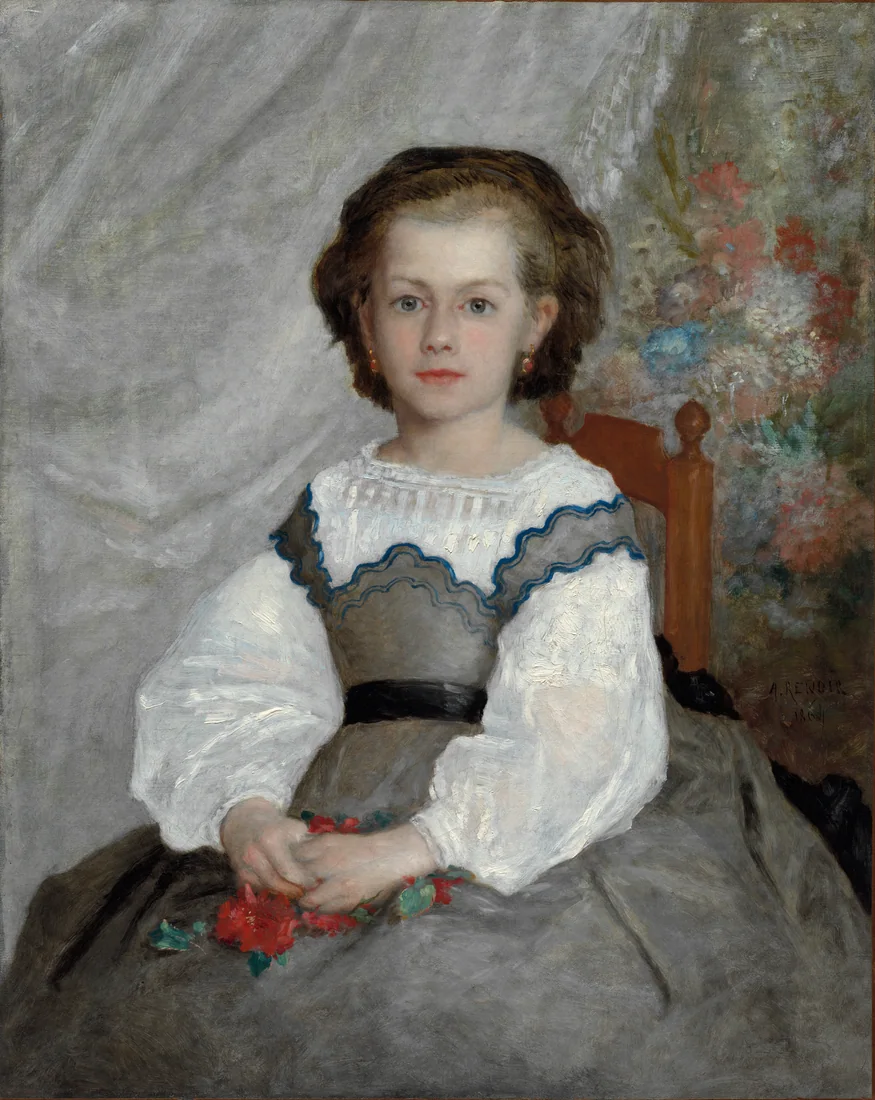 Romaine Lacaux by Pierre-Auguste Renoir, 1864 – art print