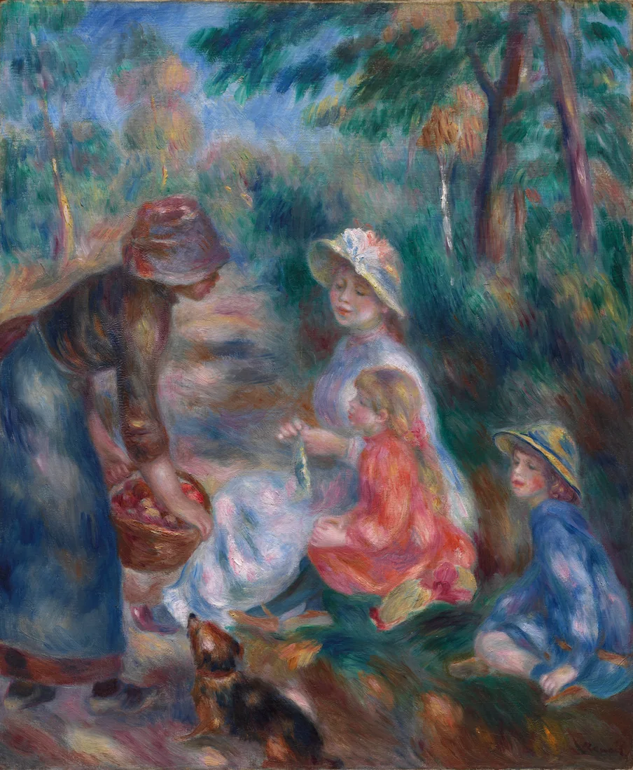 The Apple Seller by Pierre-Auguste Renoir, c. 1890 – art print