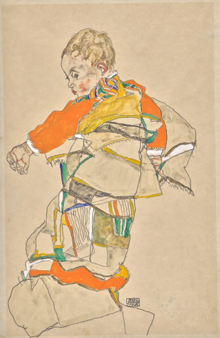 Portrait of a Child (Anton Peschka Jr.) by Egon Schiele, 1916 – art print