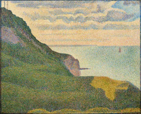 Seascape at Port-en-Bessin, Normandy by Georges Seurat
