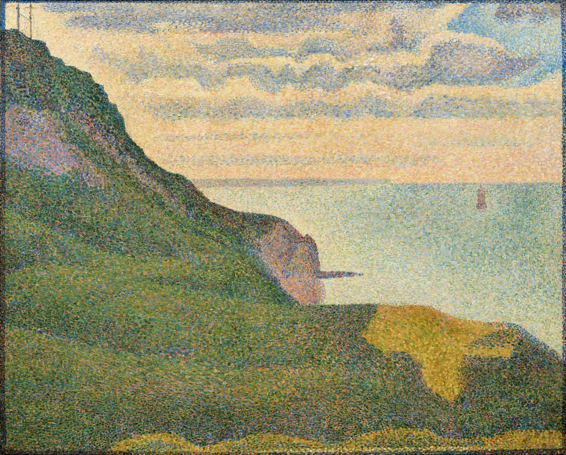 Seascape at Port-en-Bessin, Normandy by Georges Seurat, 1888 – art print