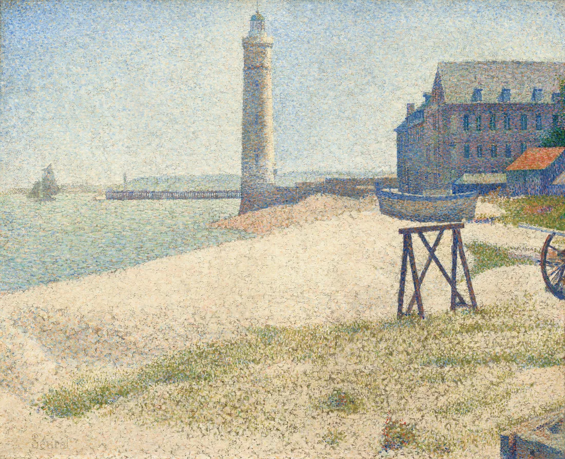 The Lighthouse at Honfleur by Georges Seurat, 1886 – art print