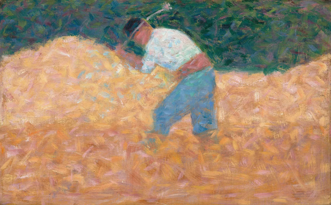 The Stone Breaker by Georges Seurat, c. 1882 – art print