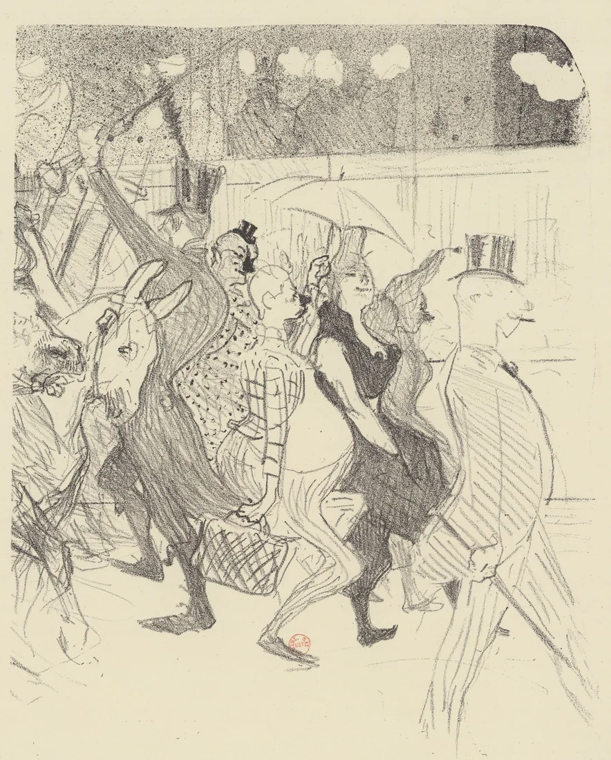 A Gala Evening at the Moulin Rouge by Henri de Toulouse-Lautrec, 1893 – art print