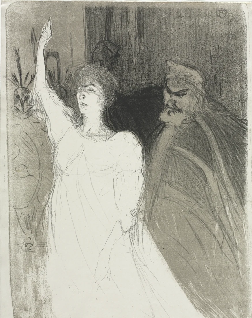 A Princely Idyl, Clara Ward by Henri de Toulouse-Lautrec, 1894 – art print