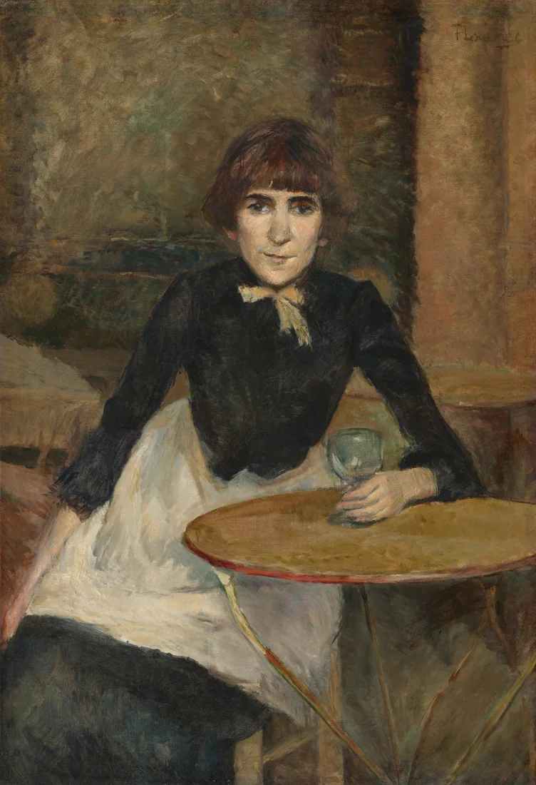 At the Bastille (Jeanne Wenz) by Henri de Toulouse-Lautrec, 1888 – art print