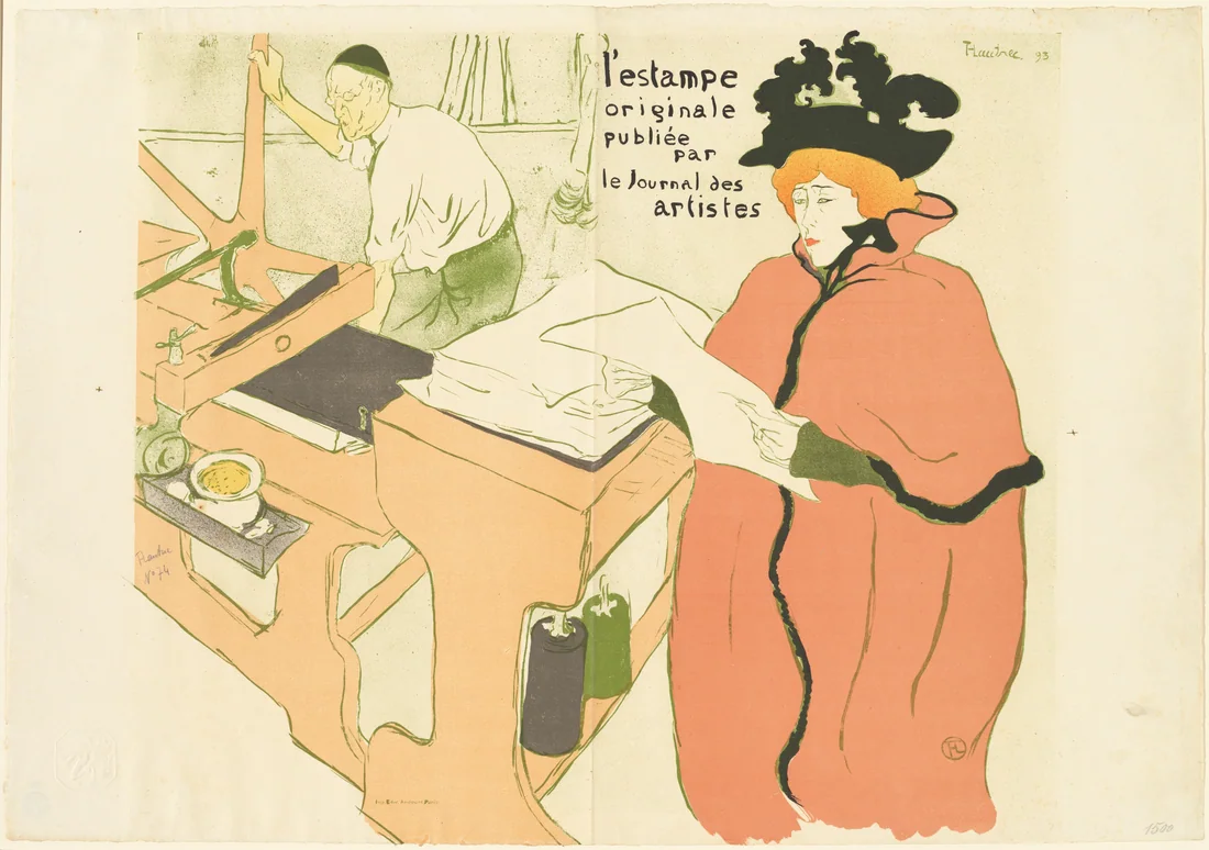 Cover for L'estampe originale by Henri de Toulouse-Lautrec, 1893 – art print
