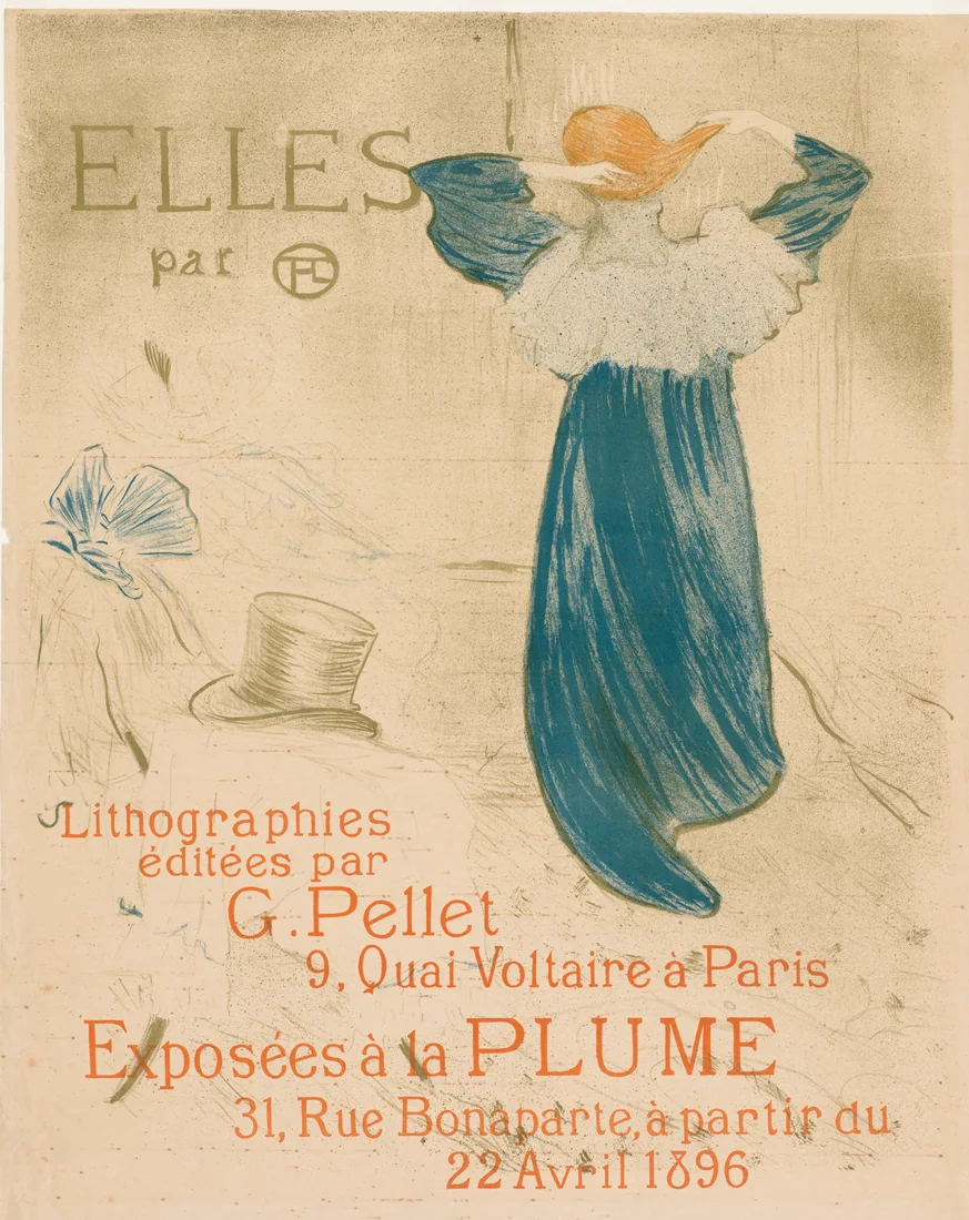 Elles: Frontispiece by Henri de Toulouse-Lautrec, 1896 – art print