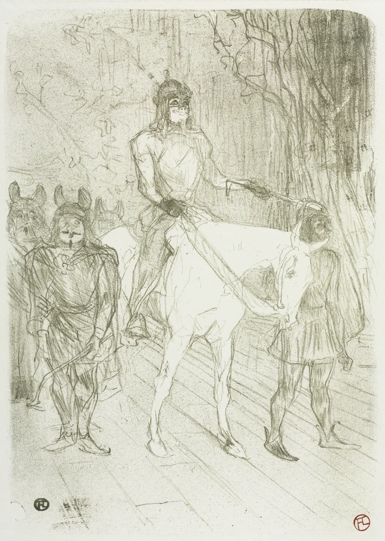 Entrance of Brasseur (in Chilpéric) by Henri de Toulouse-Lautrec, 1895 – art print