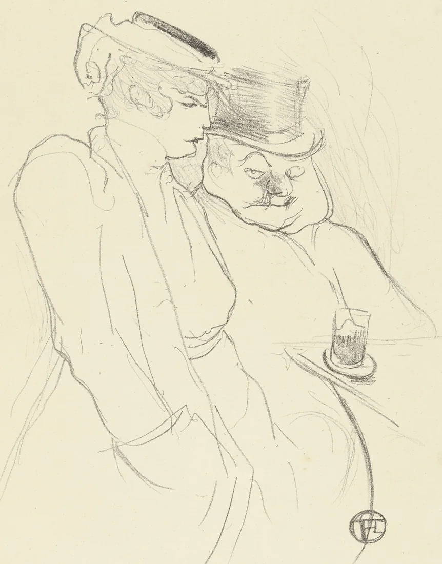 In Their Forties by Henri de Toulouse-Lautrec – art print