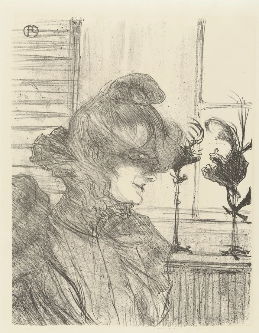 Mademoiselle Louise Blouet as Le Marguoin by Henri de Toulouse-Lautrec – art print