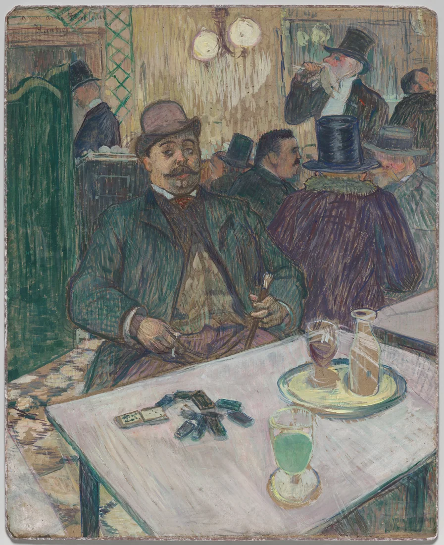Monsieur Boileau at the Café by Henri de Toulouse-Lautrec, 1893 – art print