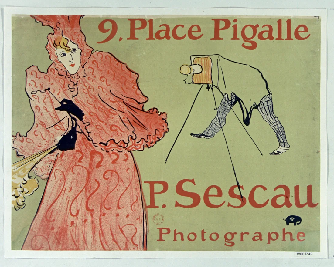Photographer Sescau, 9 Place Pigalle by Henri de Toulouse-Lautrec, 1896 – art print