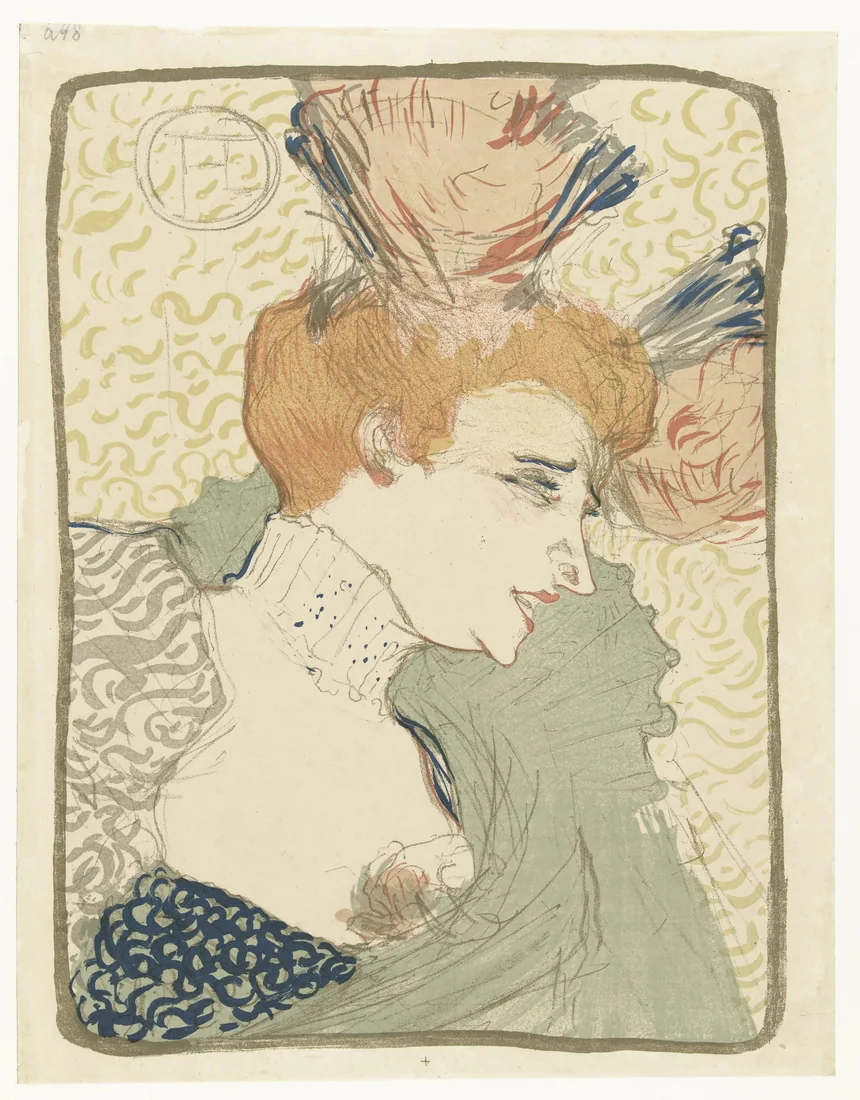 Portrait of the Music Hall Entertainer Marcelle Lender by Henri de Toulouse-Lautrec – art print