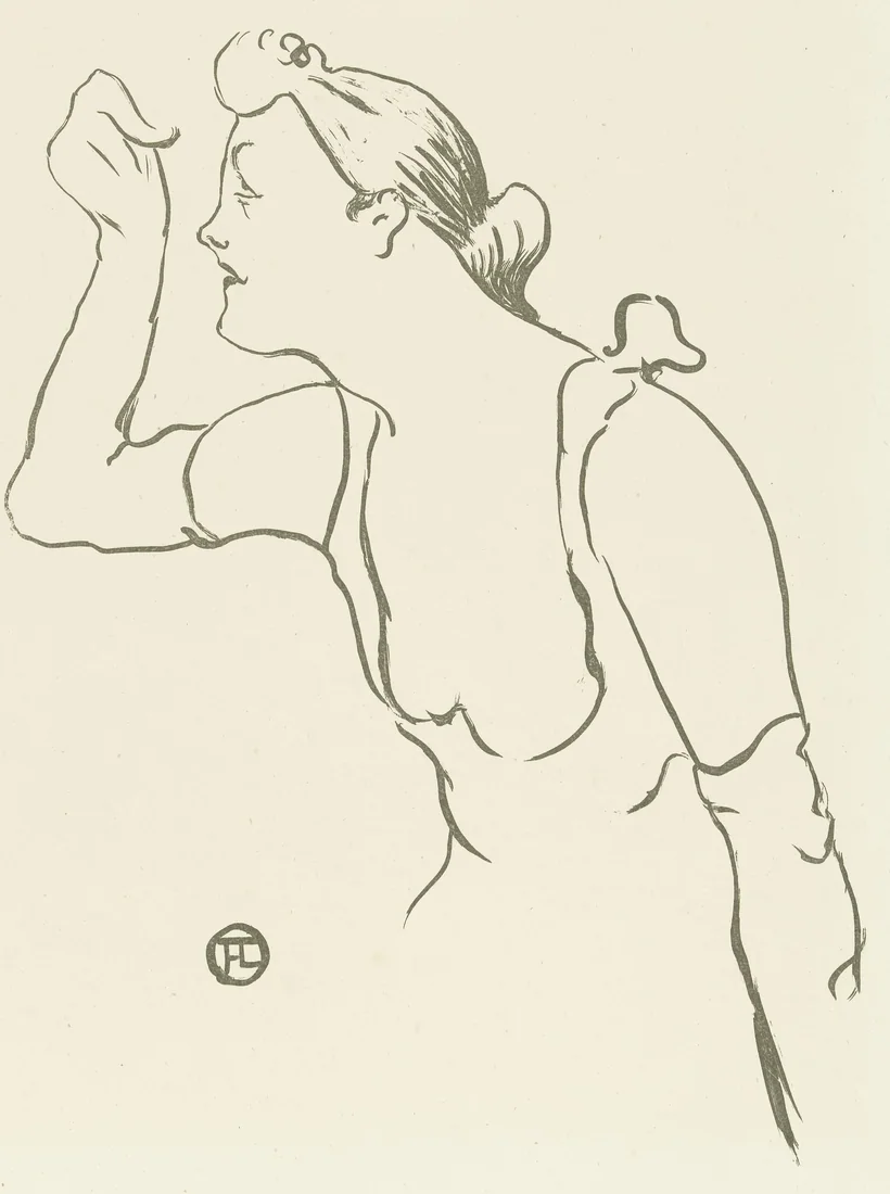 Portrait of the Singer Paula Brebion by Henri de Toulouse-Lautrec – art print